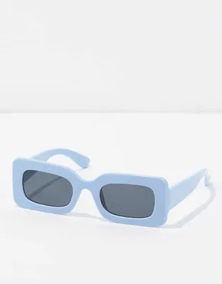 AEO Light Blue Rectangle Sunglasses