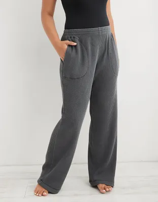 Aerie Straight Leg Waffle Pant