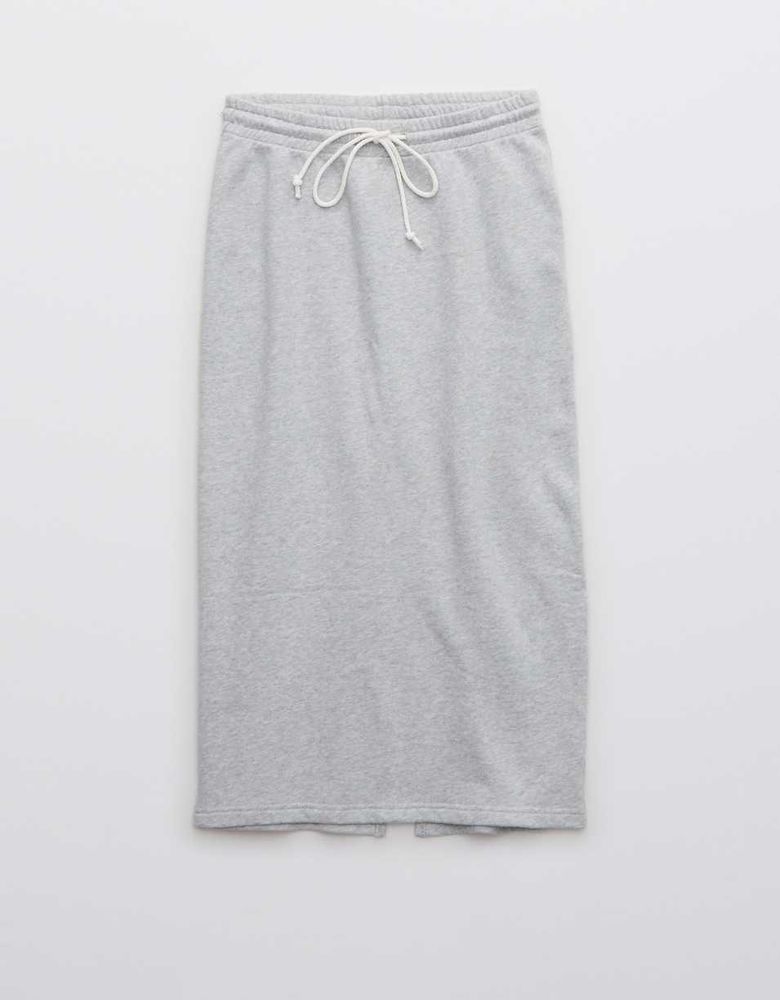 Aerie Fleece Midi Skirt