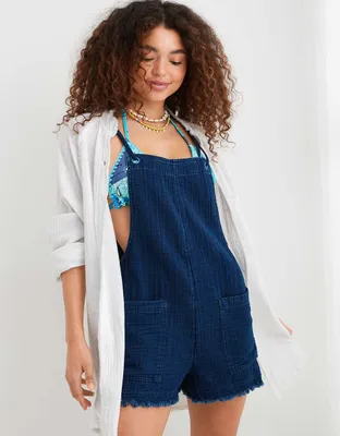 Aerie Pool-To-Party Double Strap Shortall