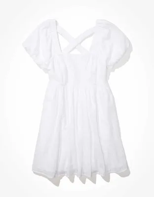 AE Puff-Sleeve Mini Dress