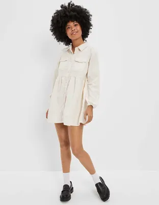 AE Corduroy Popover Mini Dress