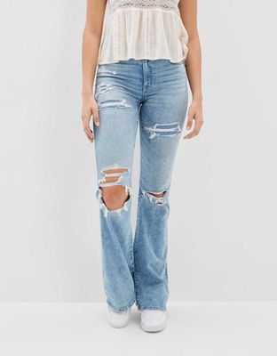 AE Ne(x)t Level Ripped Super High-Waisted Flare Jean
