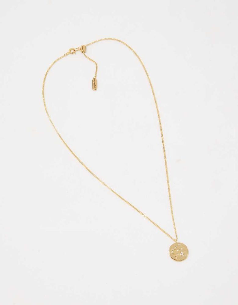 Aerie 14K Gold Zodiac Necklace