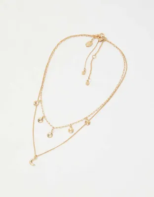 Aerie Moon Multi-Chain Necklace