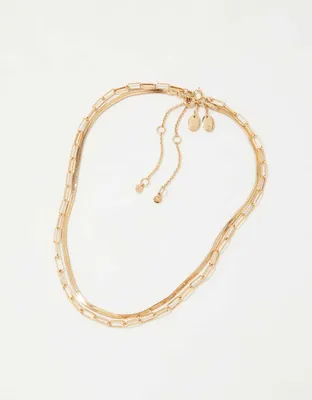 Aerie Omega Chain Necklace 2-Pack