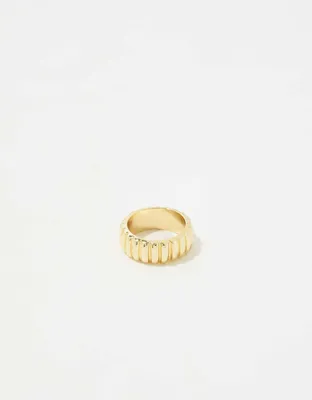 Aerie Ribbed Band Ring