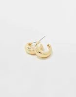 Aerie Chunky Gold Hoop Earrings