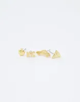 Aerie NYC Icon Stud Earring Pack
