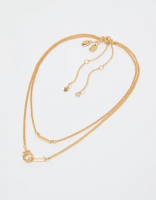 Aerie Lock Chain Necklace Pack
