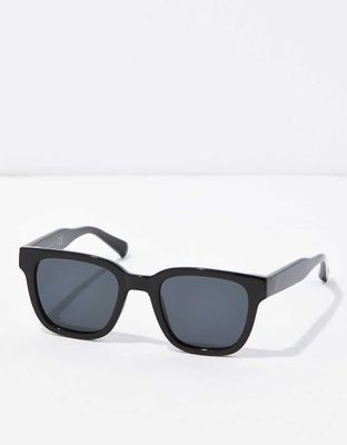 AEO Premium Black Square Frame Sunglasses