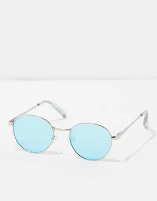 AE Silver Round Sunglasses