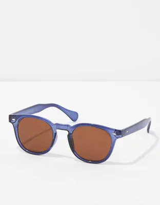 AEO Blue Round Sunglasses