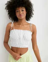 Aerie Woven Button Front Tank Top