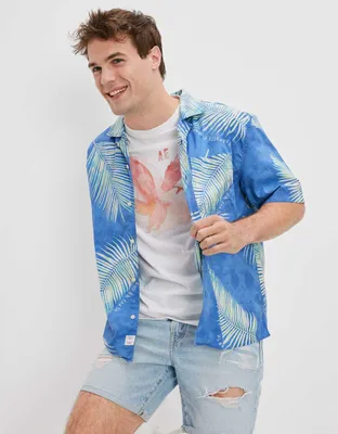 AE x Outer Banks Tropical Button-Up Resort Shirt
