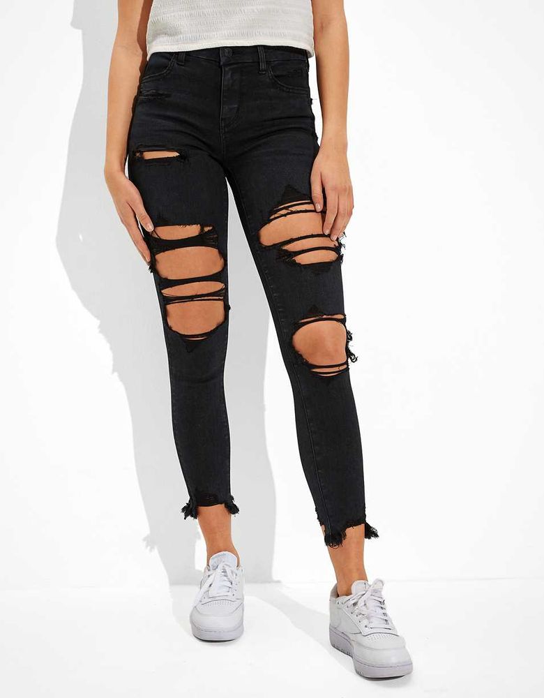 AE Forever Soft Ripped High-Waisted Jegging Crop
