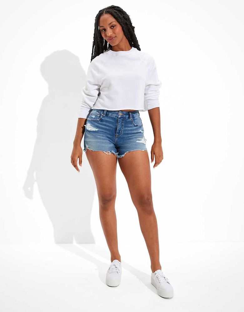 curvy jean shorts