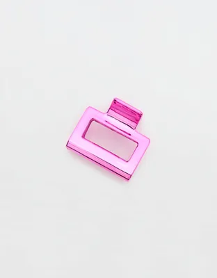 Aerie Pink Chrome Claw Clip