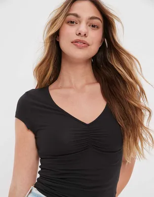 AE Soft & Sexy Cinch-Front Tee