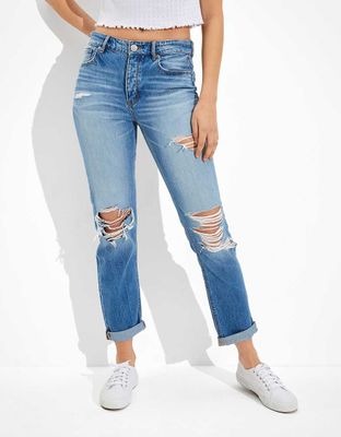 AE Ripped Low-Rise Tomgirl Jean