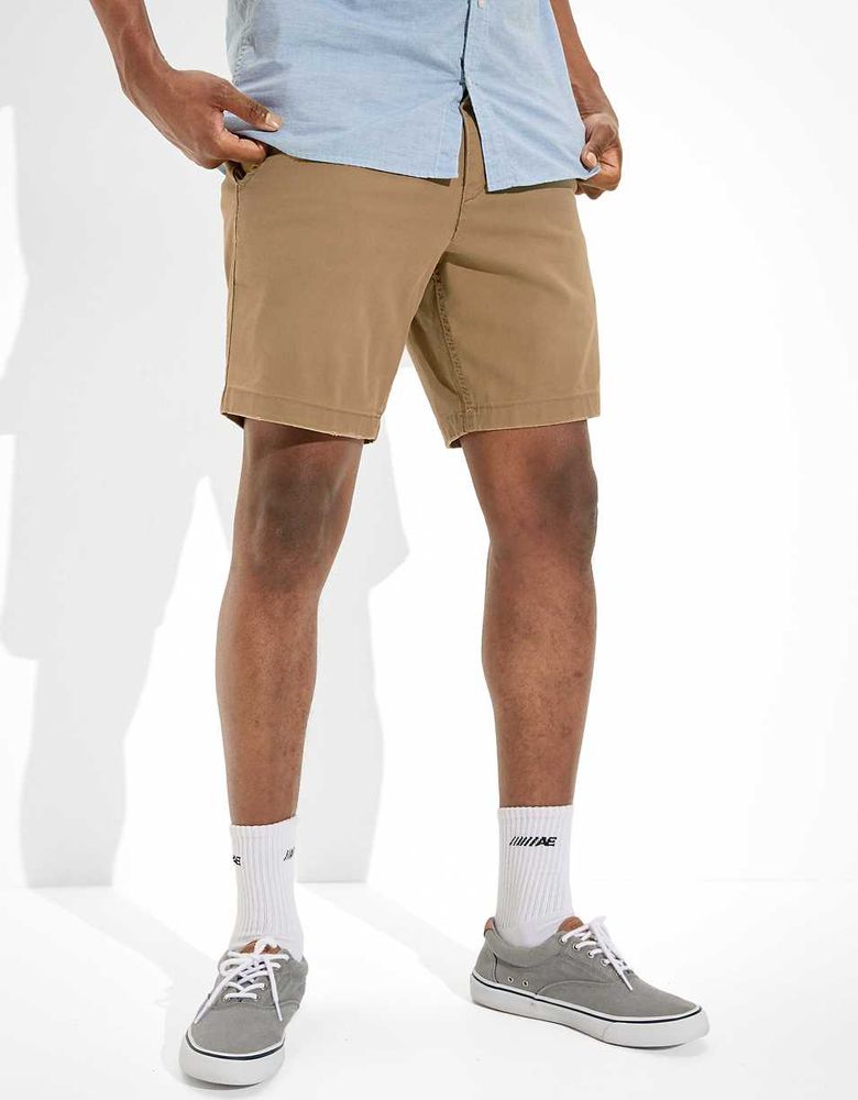 AE Flex 9" Lived-In Khaki Short