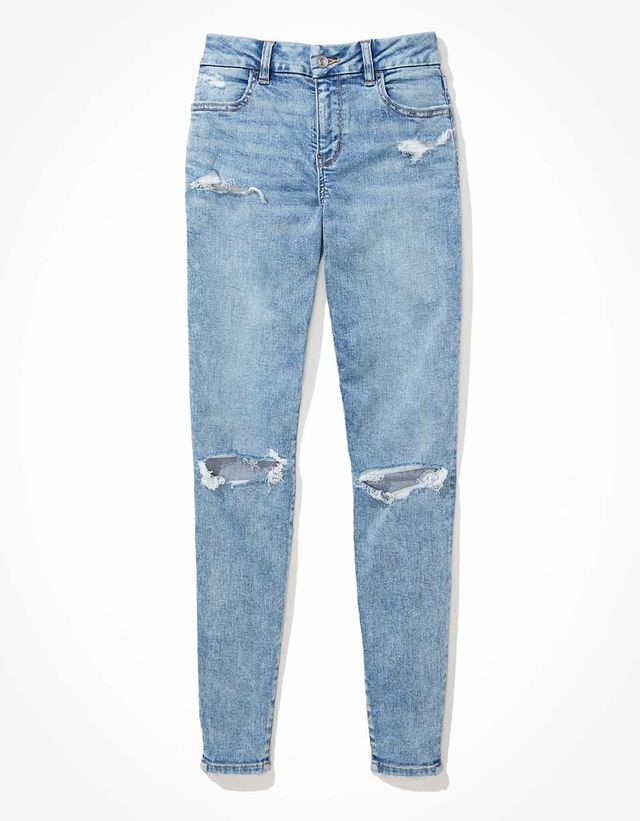New Look Womens Extreme Rip Acid Cairo Skinny Jeans 