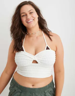 Aerie Twist Front Sweater Tube Top