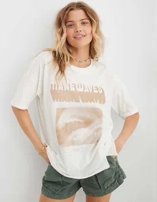 Aerie Graphic Oversized Boyfriend T-Shirt