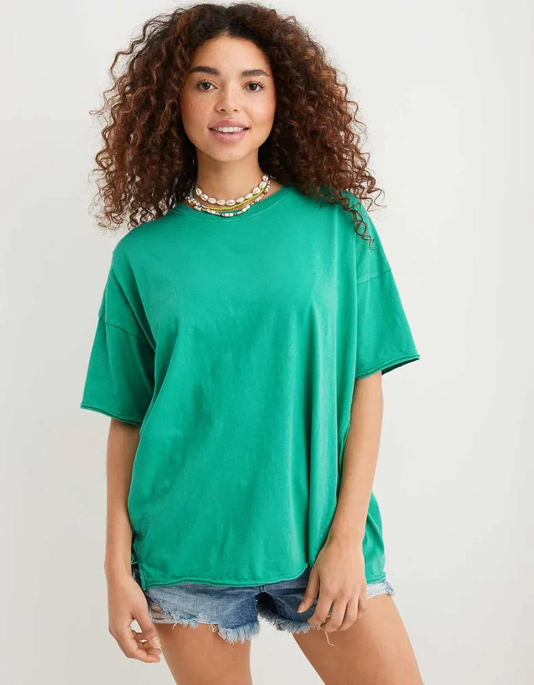 Aerie Crewneck Oversized Boyfriend T-Shirt