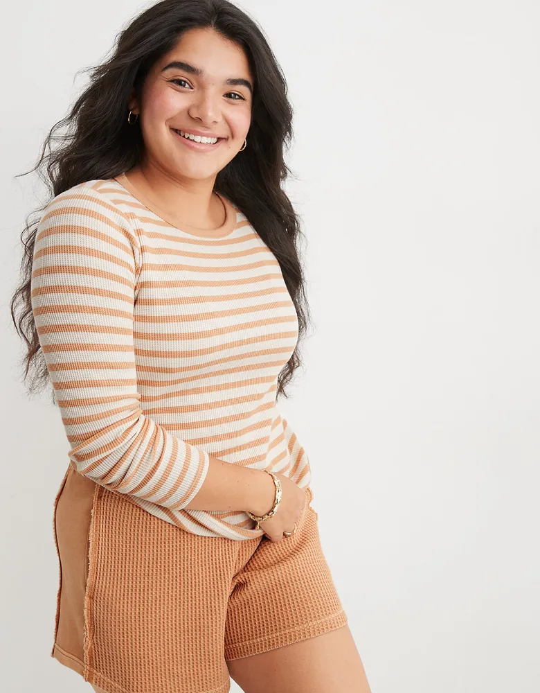 Aerie Long Sleeve Waffle T-Shirt