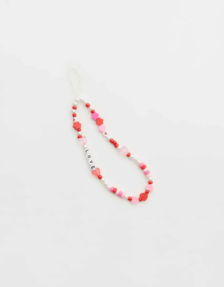 Aerie V-Day Hearts Phone Charm