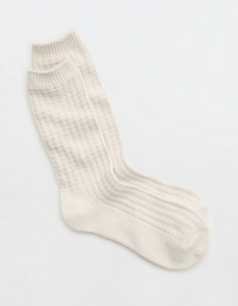 Aerie Waffle Crew Socks