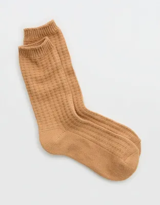Aerie Waffle Crew Socks