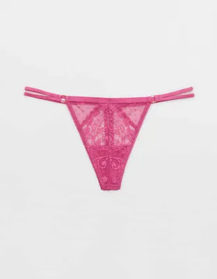 Aerie Paisley Lace String Thong Underwear