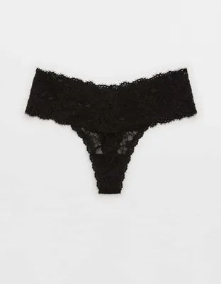 Aerie Eyelash Lace Thong Underwear