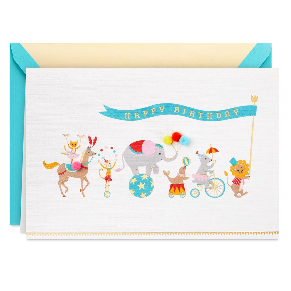 Hallmark Signature Birthday Card (Circus)