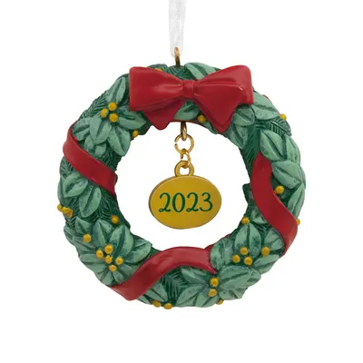 Festive Wreath 2023 Christmas Ornament