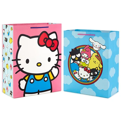 Hallmark Hello Kitty Gift Bag Bundle (2 Bags: 1 Large 13", 1 XL 15") f