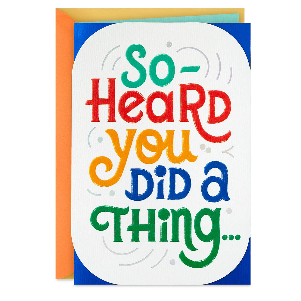 Hallmark Congratulations Card for Graduation (Something Worth Celebrat