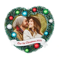 Keepsake Christmas Ornament 2024, Our 1st Christmas 2024 Photo Frame,