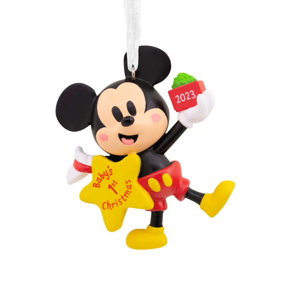 Disney Mickey Mouse Baby's First Christmas 2023 Christmas Ornament