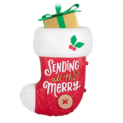 Keepsake Christmas Ornament 2024, Sending All the Merry Recordable Sou