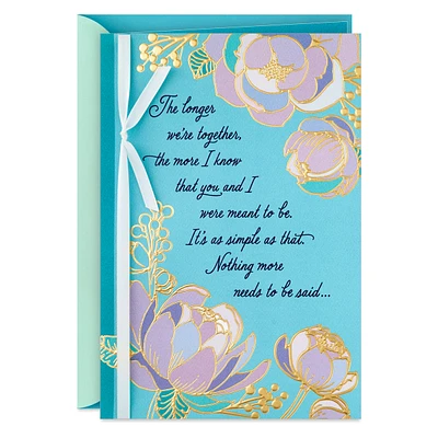 Hallmark Anniversary Card, Love Card, Romantic Birthday Card for Women