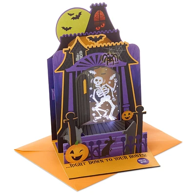 Musical Halloween Card for Kids (Displayable Haunted House with Light