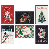 Hallmark Vintage Christmas Card Assortment (36 Cards and Envelopes) Re