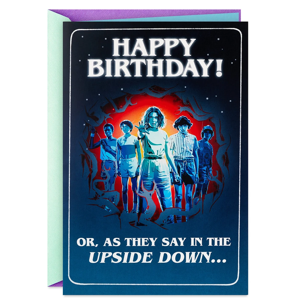 Hallmark Stranger Things Musical Birthday Card (Upside Down)