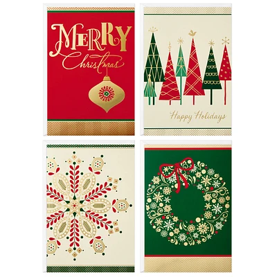 Image Arts Christmas Boxed Cards Assortment, Elegant Icons (4 Designs,