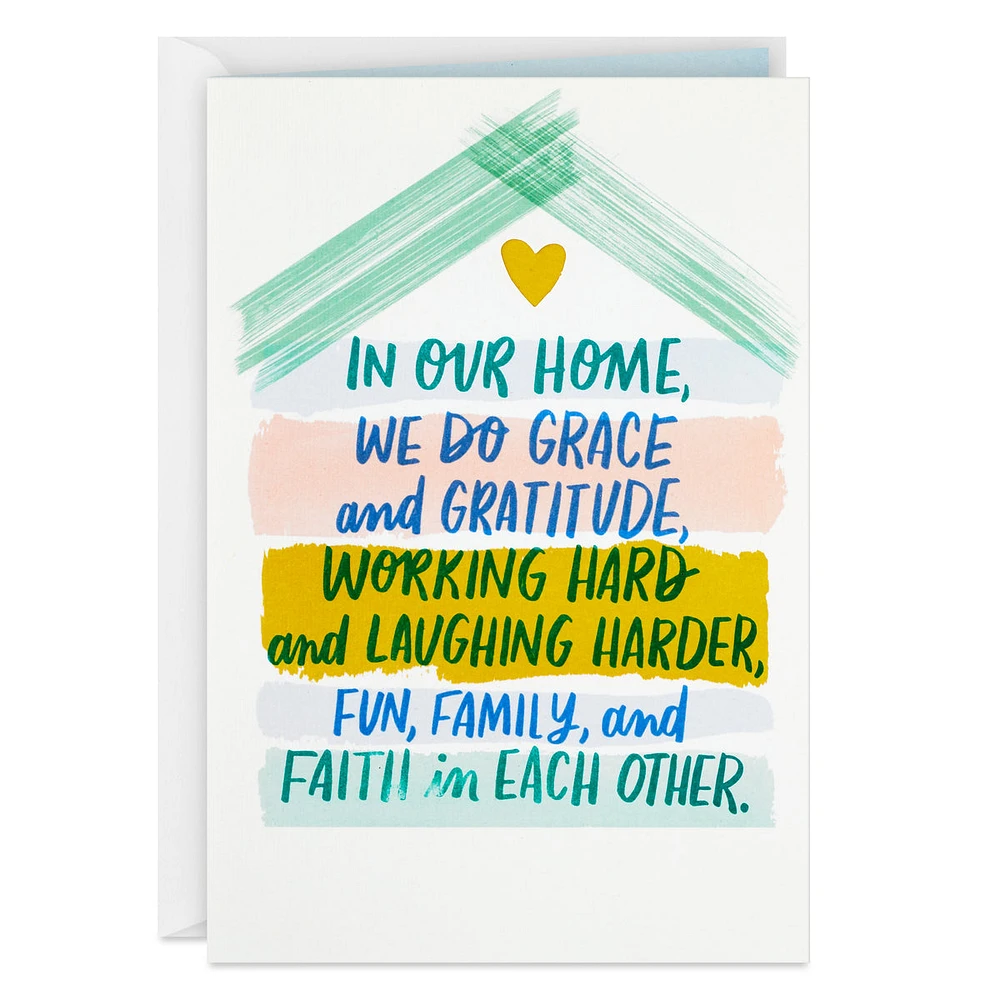 Hallmark Anniversary Card for Parents (Fun, Family, Faith in Each Othe