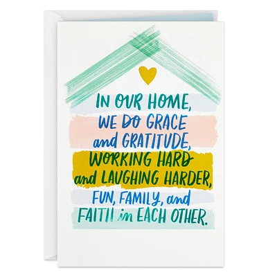 Hallmark Anniversary Card for Parents (Fun, Family, Faith in Each Othe