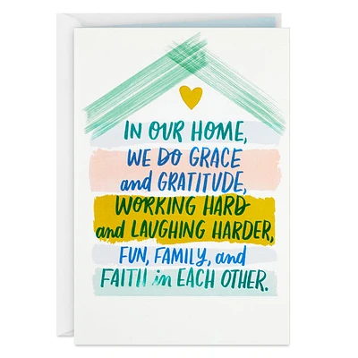 Hallmark Anniversary Card for Parents (Fun, Family, Faith in Each Other)